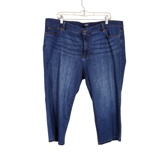 Chaps Denim - Chaps Women's Blue Denim Cropped Jeans